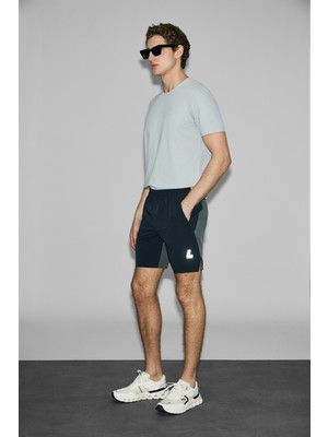 Lufian Loom Erkek Spor Şort Siyah