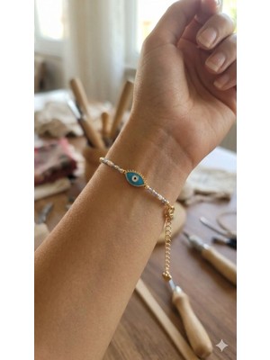Karma Shop Golden Eye – El Yapımı Nazar Bileklik