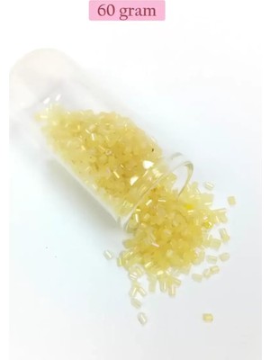 Just Cheap Store Kesme Cam Boncuk 2mm - 60 Gram - Şeffaf Sarı - BNC351