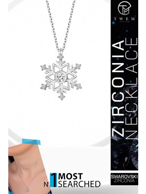 Swarovski Taşlı Gümüş Kartanesi Kolye