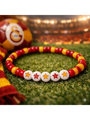 Karma Shop Takım Taraftar Temalı Ahşap Bileklik Yıldızlı