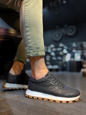 ÖNÇ - PRİME Günlük Ayakkabı Kapitone Siyah