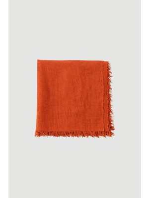 Gusto Püsküllü Şal - Kiremit