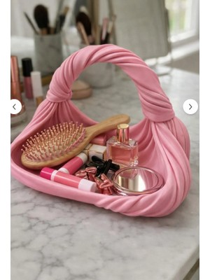 Lotus Home Çanta Formlu Dekoratif Organizer – Makyaj & Aksesuar Düzenleyici