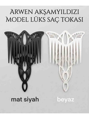 Marchen Collection - Arwen Akşamyıldızı Model Lüks Saç Tokası - 2 Renk Seçeneği