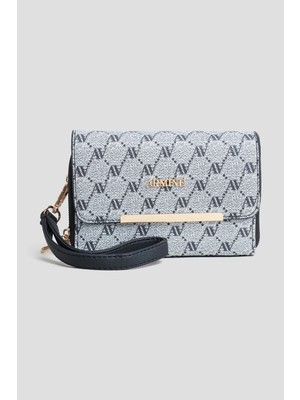 Armine Noktalı El Çantası Gri