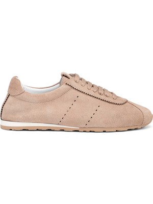 Tergan Pudra Hakiki Süet Deri Kadın Sneaker - K25I1AY68063-A47