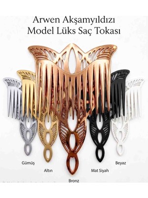 Marchen Collection - Arwen Akşamyıldızı Model Lüks Saç Tokası - 5 Renk Seçeneği