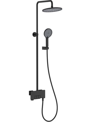Fontana - Mat Siyah Duş Ünitesi Outlet - FJ-3155-