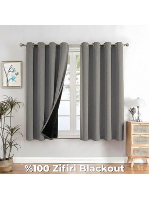 100% Zifiri Blackout Kuşgözü Dikim Tek Kanat