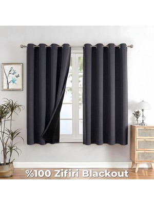 100% Zifiri Blackout Kuşgözü Dikim Tek Kanat