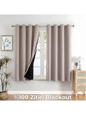 100% Zifiri Blackout Kuşgözü Dikim Tek Kanat