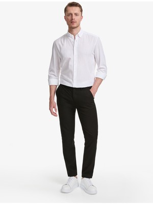 Pierre Cardin Erkek Siyah Slim Fit Kanvas Pantolon 50320822-VR046