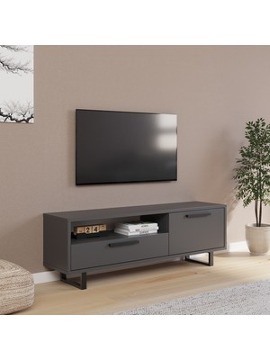 Nilah Gupse 120 cm Modern Tv Sehpası Antrasit