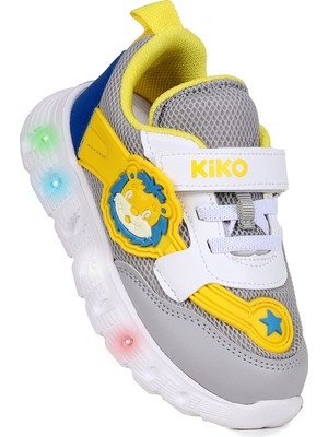 Kiko Kids Puff Cırtlı Işıklı Faylon Taban Erkek Çocuk Spor Ayakkabı