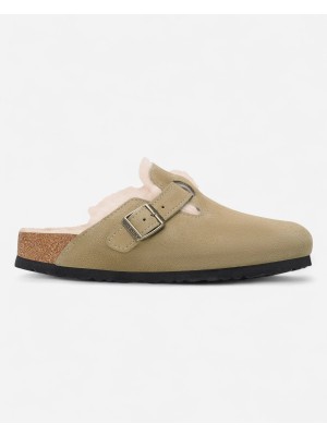 Birkenstock Boston Vl Shearling Unisex Bej Terlik 1028299