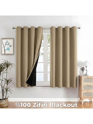 100% Zifiri Blackout Kuşgözü Dikim Tek Kanat