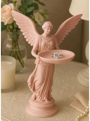 Lotus Home Melek Figürlü Takı Standı – Dekoratif Yüzük & Aksesuar Organizer