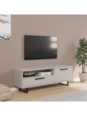 Nilah Gupse 120 cm Modern Tv Sehpası Kum Taşı
