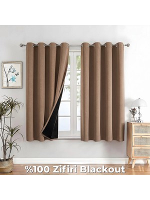100% Zifiri Blackout Kuşgözü Dikim Tek Kanat