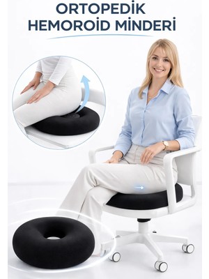 Corelife Ortopedik Oturma Simidi Hemoroid Basur Minderi Kuyruk Sokumu Destek Yastığı