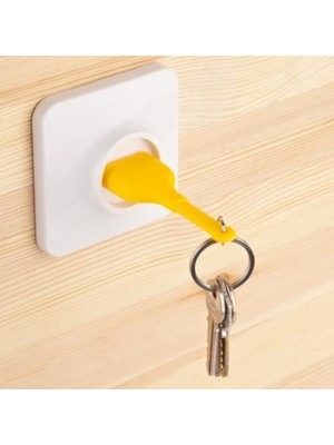 Senson Yapışkanlı Priz Görünümlü Kapı Duvar Tipi Anahtarlık Askılık (5224)