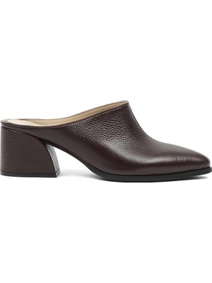 Celal Gültekin Kadın Kahverengi Floter Deri Terlik