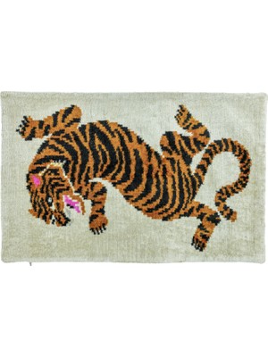 Soho Antiq Viola Kaplan Desenli Ikat Kırlent 60X40 cm