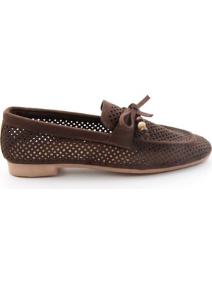 Bambi Kahve  Kadın Loafer Ayakkabı K01688012772