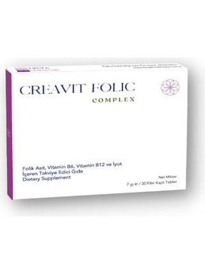 Creavit Folic Complex 7 gr 30 Tablet