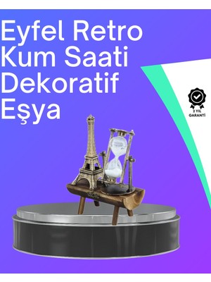 Northcity Klasik Ahşap Kum Saati - Vintage Masaüstü Dekoratif Aksesuar