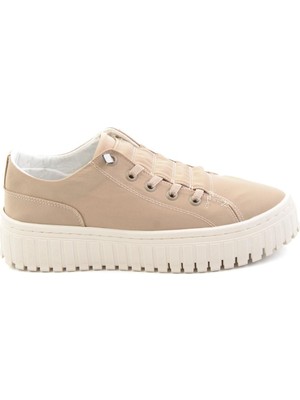 Bambi Bej Kumaş  Kadın Sneaker K01175128004