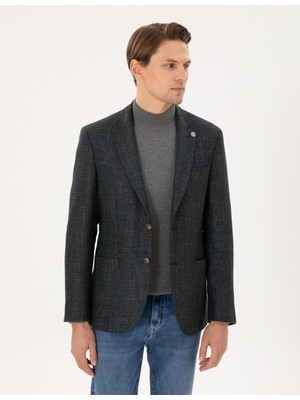 Pierre Cardin Erkek Koyu Yeşil Slim Fit Ceket 50291934-VR079