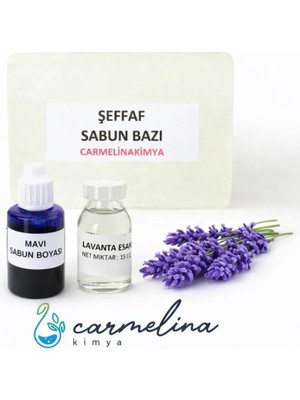 Carmelina Mavi Boya İle Sabun Yapım Seti (Mavi-Lavanta)