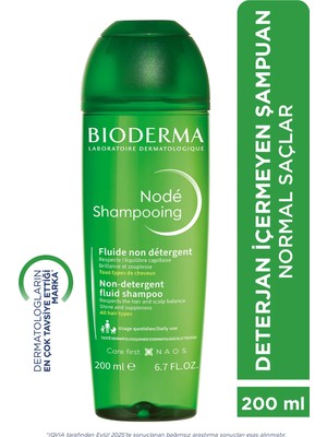 Bioderma Node Fluid Deterjan İçermeyen Besleyici Saç Bakım Şampuanı 200 ml Tüm Saç Tipleri İçin