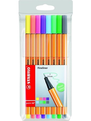 Stabilo Point 88 Pastel Renkler 8'li Set