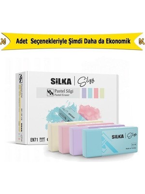 Silka Silgi 4 Adet Pastel Renk Silgi ART.44