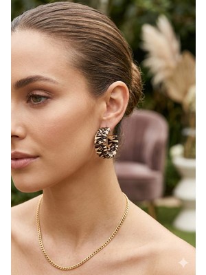 Tılsım Accesories Leopar Küpe