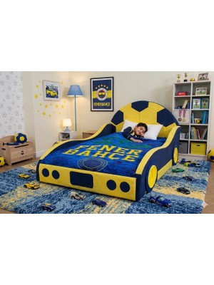 Puf Bebe Montessori 120 x 200 cm Arabalı Çocuk Yatağı Yatak Dahildir