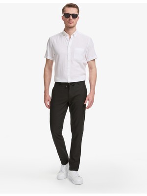 Pierre Cardin Erkek Siyah Slim Fit Kanvas Pantolon 50320851-VR046