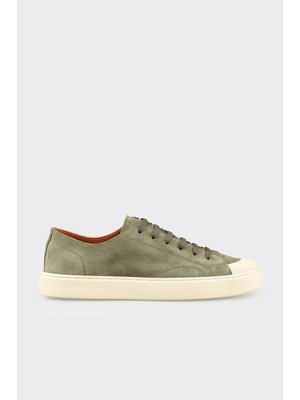 Elle Yeşil Deri Erkek Spor Ayakkabı