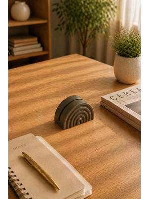 Bit Byte Brick Rainbow Polaroid Fotoğraf Standı - Instax Masaüstü Fotoğraf Tutucu - Kahverengi