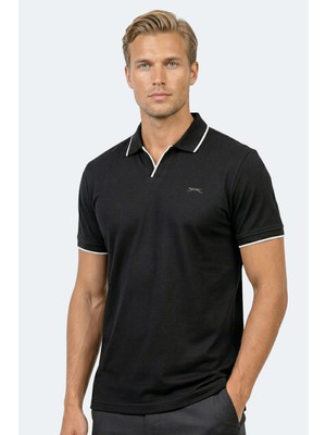 Slazenger Zıther Erkek Polo Yaka Beyaz Tişört