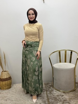 JOOQSTORE Astarlı Desenli Etek