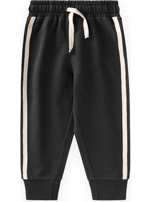 Cigit Şerit Detaylı Eşofman 1-10 Yaş Siyah