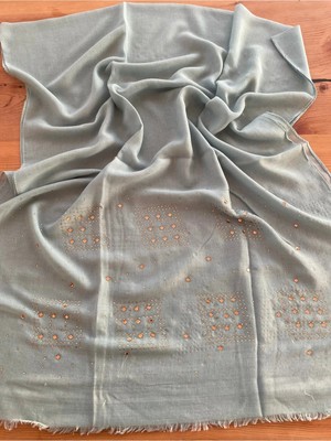 Bohemania Mint Taşlı Ithal Şal 1606088