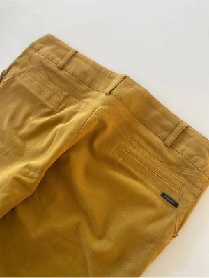 Bohemania Kaşe Kumaş Uzun Boy Klasik Kışlık Pantolon Hardal