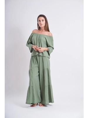 Bohemania Fırfırlı Pantolon