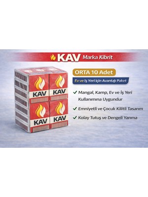 LTG Nova Kav Marka Kibrit Emniyetli Çocuk Kilitli 10 Adet