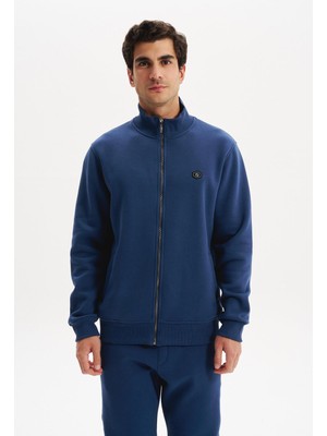 Ar-Ma Erkek Sweatshirt Regular Fit Dik Yaka Tam Fermuarlı %70 Pamuk %30 Polyester 3 Iplik Basic Cepli K30324650702